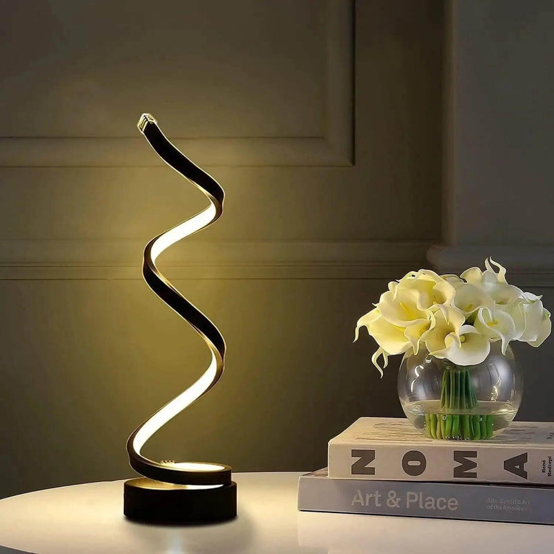 Abajur LED Espiral